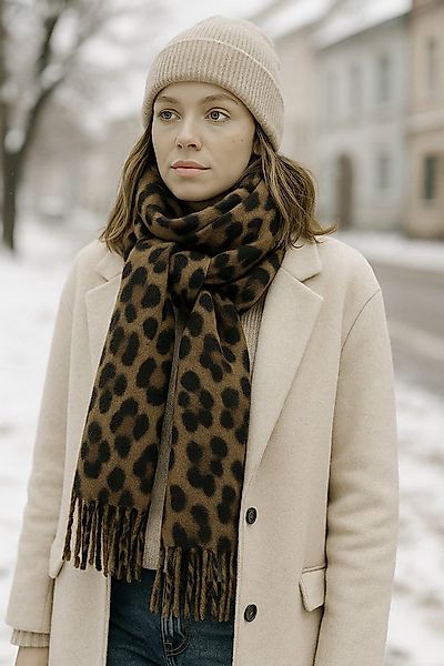 COLLEZIONE ALESSANDRO Modeschal Leopardo, (1-St), mit XL Leomuster günstig online kaufen