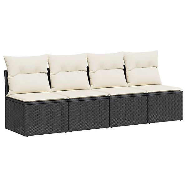 vidaXL Loungesofa Gartensofa mit Kissen 4-Sitzer günstig online kaufen
