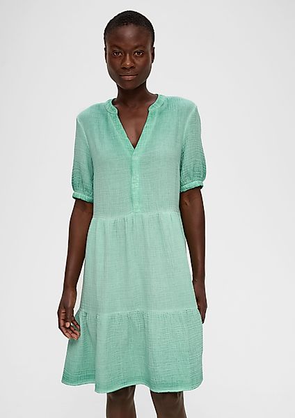 s.Oliver Minikleid Crinkle-Kleid mit Volants im günstig online kaufen