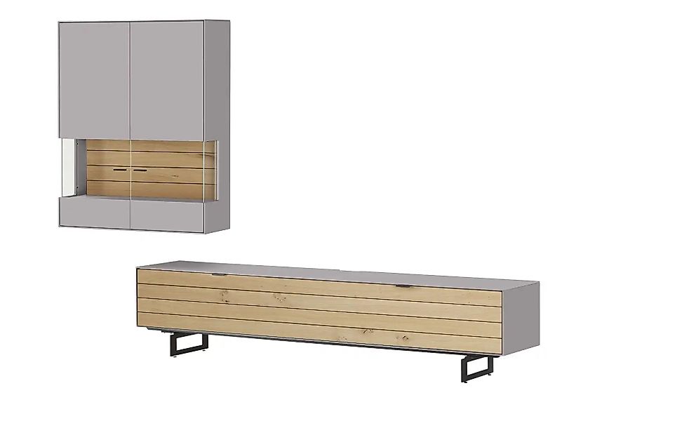 Jette Home Wohnkombination  Como ¦ grau ¦ Maße (cm): B: 287 H: 200 T: 46.0 günstig online kaufen