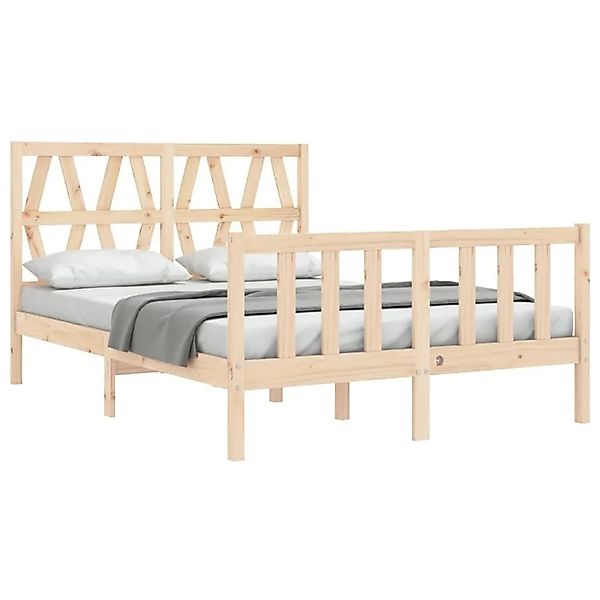 vidaXL Massivholzbett ohne Matratze 140x190 cm Kiefernholz 3192471 günstig online kaufen