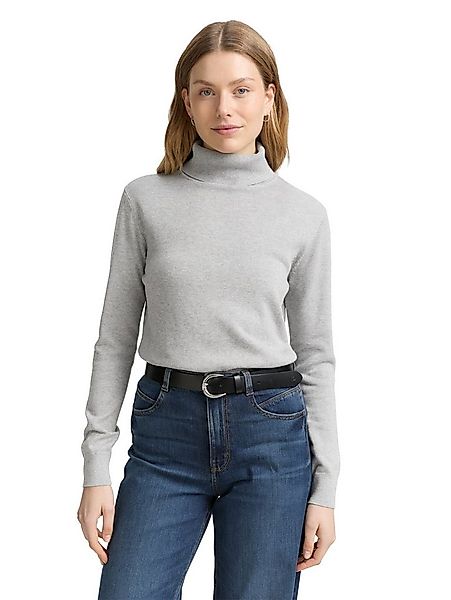 TOM TAILOR Rollkragenpullover mit Rippbündchen günstig online kaufen