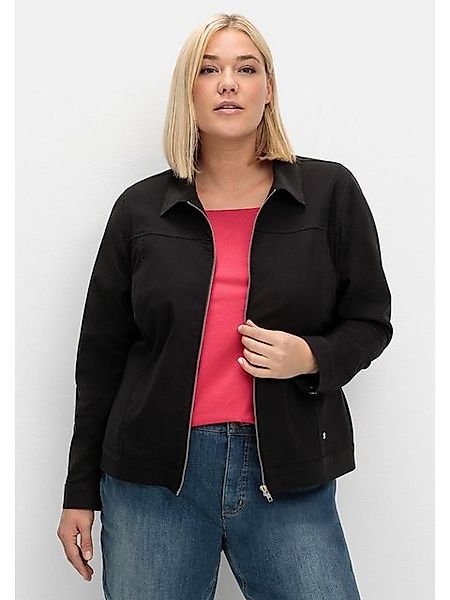 Sheego Kurzjacke Große Größen aus Bengalin, günstig online kaufen