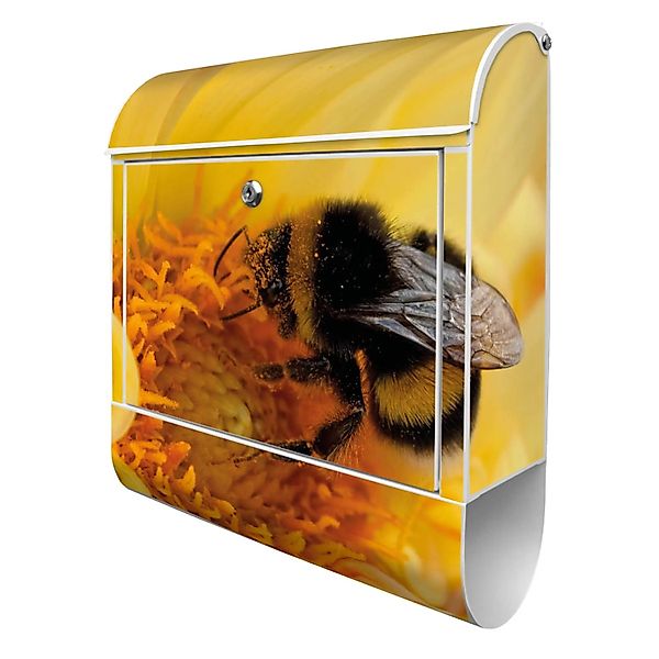 Banjado Design Briefkasten Weiß Pulverbeschichtet 39x47x14cm 2 Schlüssel Mi günstig online kaufen