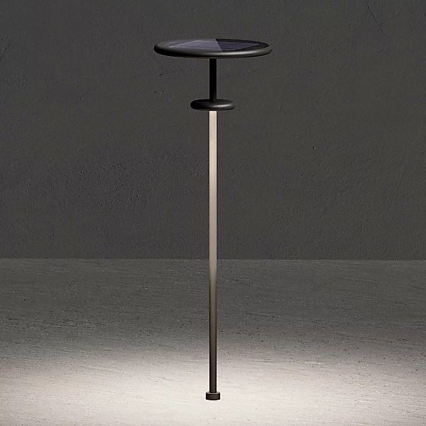 KLEWE LED-Solarlampe PLANET B anthrazit 160 cm Erdspieß IP65 günstig online kaufen