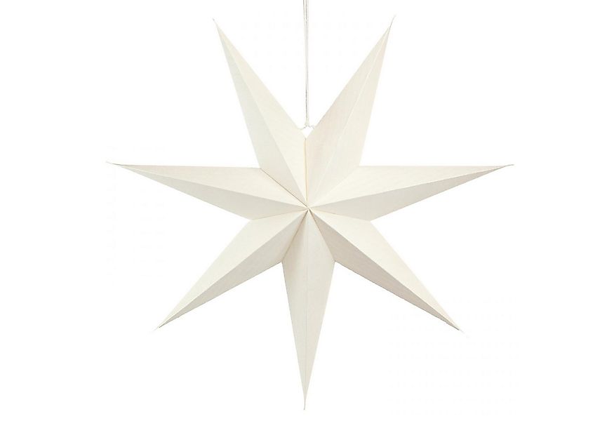 Viana Christbaumschmuck Papierstern Weiß 60cm 2er Set Weihnachtsdeko Leucht günstig online kaufen