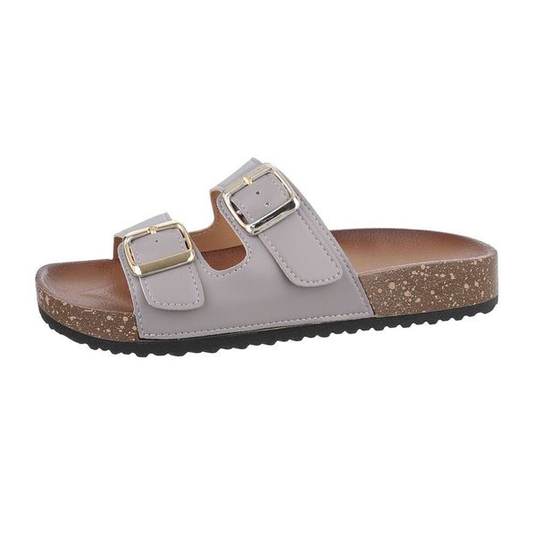 Ital-Design Damen Mules Freizeit Pantolette Flach günstig online kaufen