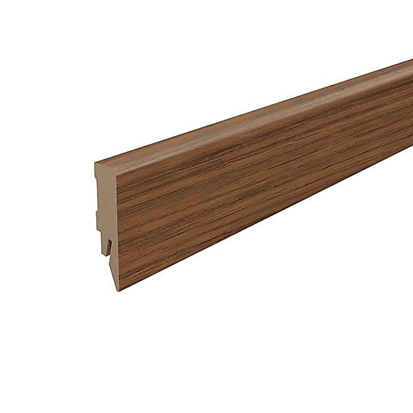 Egger Sockelleiste L681 Kubisch für Fußboden Warmia 6 cm Nussbaum Braun günstig online kaufen