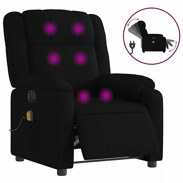 vidaXL Massagesessel Elektrisch Schwarz Samt Modell 13 günstig online kaufen