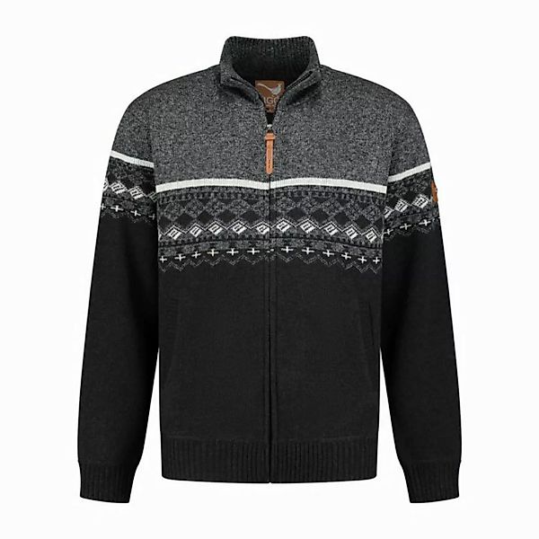 MGO Strickpullover MGO Daley Cardigan Men Grey L günstig online kaufen