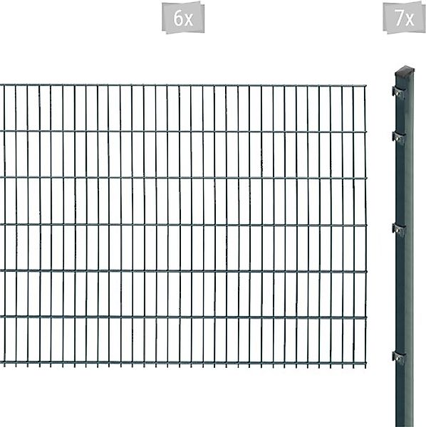 Arvotec Doppelstabmattenzaun »EXCLUSIVE 123 zum Einbetonieren« Zaunhöhe 123 günstig online kaufen