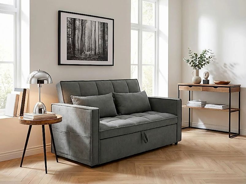 OTTO home Schlafsofa "STEFFO, 159 cm, 2-Sitzer, mit verstellbarer Rückenleh günstig online kaufen