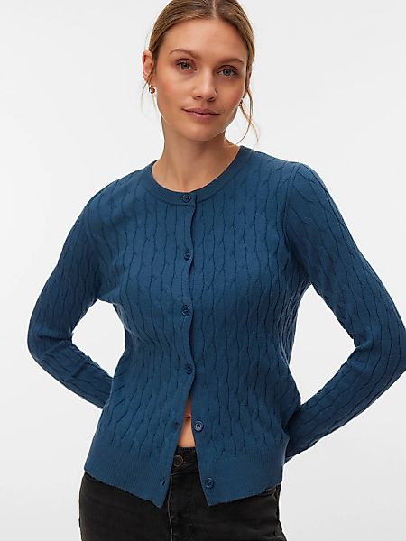 Vero Moda Strickjacke "VMFANTASTIC LS O-NECK CABLE CARDIGAN" günstig online kaufen