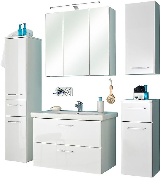 Saphir Badmöbel-Set »Quickset 316 5-teilig, inkl. Keramik-Waschtisch und LE günstig online kaufen