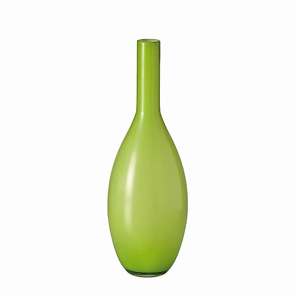 home24 Leonardo Vase Beauty Grün Glas 14x39x14 cm (BxHxT) Modern illuminant günstig online kaufen