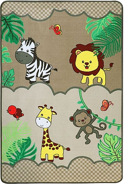 Primaflor-Ideen in Textil Kinderteppich "SAFARI, Made in Belgium" rechtecki günstig online kaufen