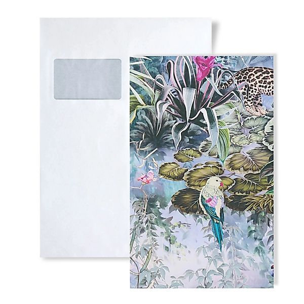 PROFHOME 1 MUSTERSTÜCK S-381791-GU DIN A4 MUSTER der Floralen Tapete günstig online kaufen