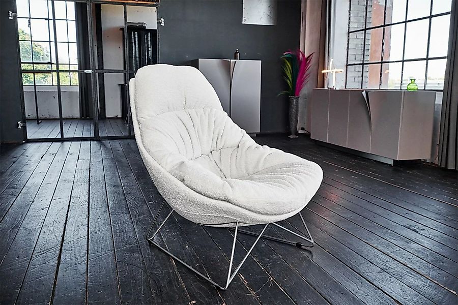 KAWOLA Sessel AVON Relaxsessel Stoff cremeweiß günstig online kaufen