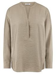 Bluse Rundhals-Ausschnitt Peter Hahn beige günstig online kaufen