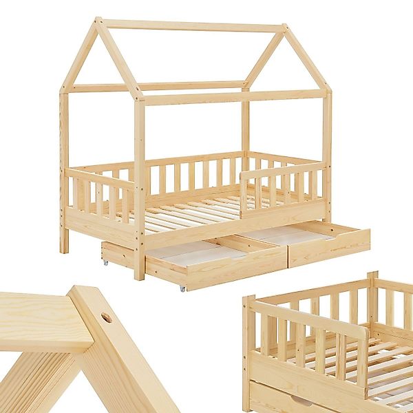 Juskys Kinderbett Marli, 80x160 cm, mit günstig online kaufen