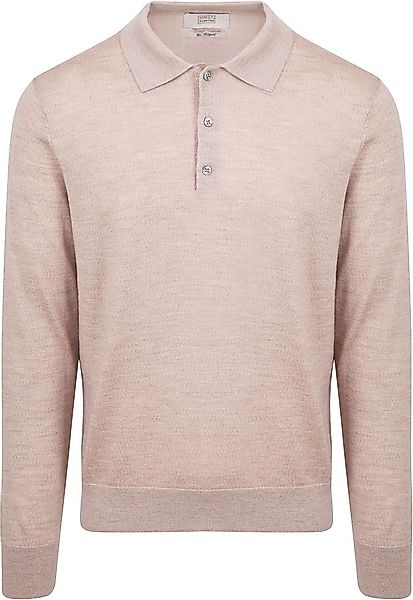 King Essentials The Robert Long Sleeve Poloshirt Merino Beige - Größe S günstig online kaufen