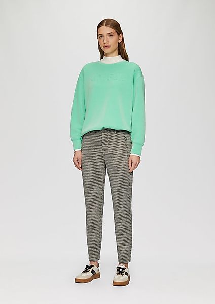 s.Oliver 7/8-Hose Hose Gemusterte Stoffhose mit günstig online kaufen