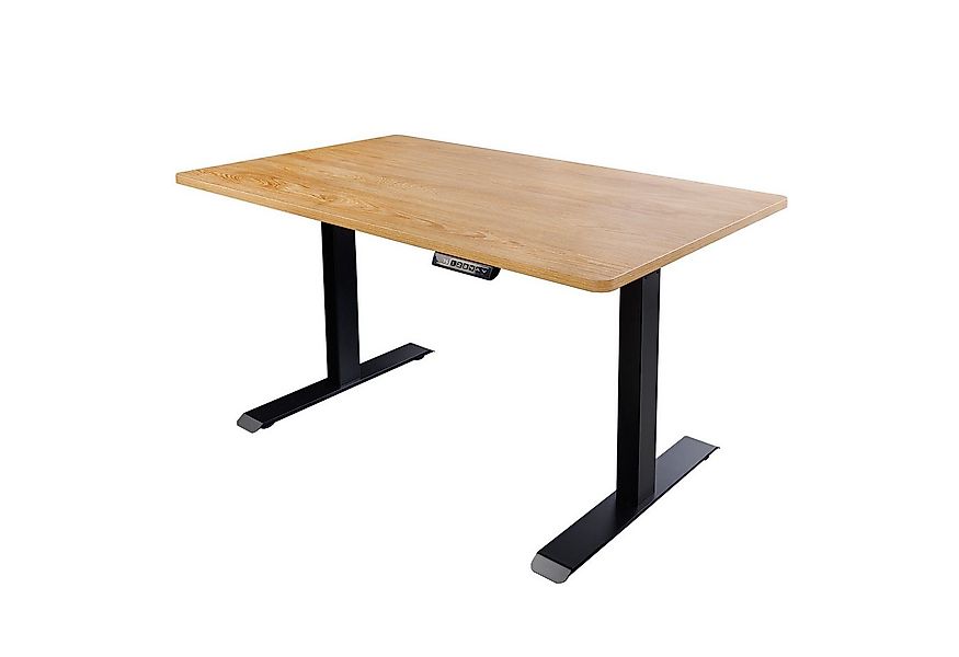 riess-ambiente Schreibtisch OAK DESK 120cm natur schwarz · stufenlos höhenv günstig online kaufen