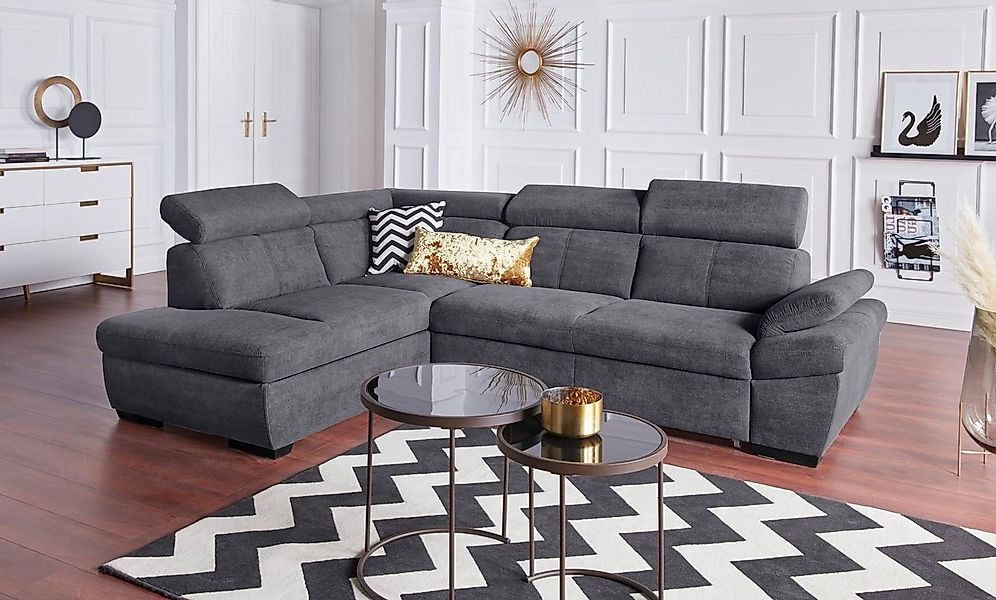 exxpo - sofa fashion Ecksofa "Salerno, klassisch modernes Funktionssofa, ho günstig online kaufen