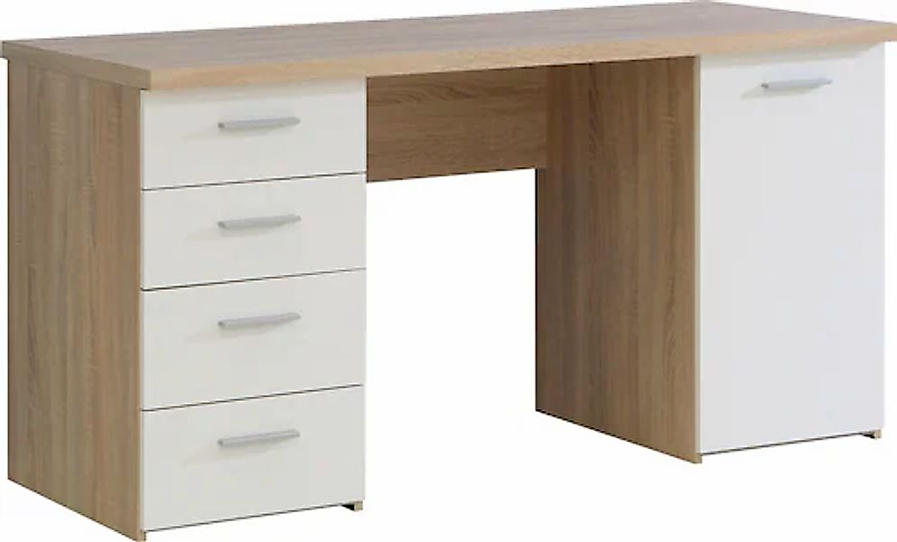 FORTE Schreibtisch »Netta«, Breite 145 cm, mit Schubladen günstig online kaufen