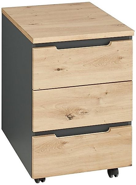Innostyle Mehrzweckschrank Rollcontainer MEMPHIS Front Artisan Eiche Korpus günstig online kaufen