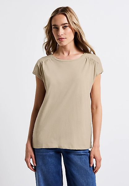 STREET ONE T-Shirt, mit Seitlichen Einschlitzen am Saum günstig online kaufen