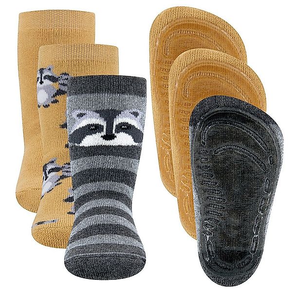 Ewers ABS-Socken Stoppersocken 3er Pack Waschbären günstig online kaufen