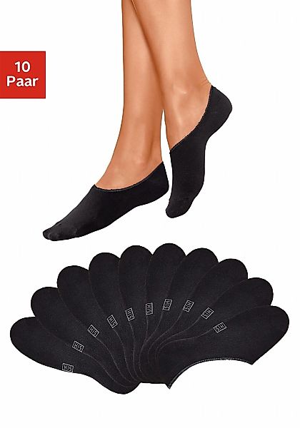 H.I.S Füßlinge Packung, 10 Stk. tlg. weit ausgeschnitten günstig online kaufen