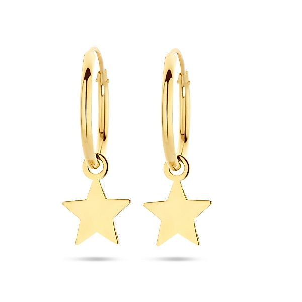 NICEANDnoble Paar Creolen 585er Gelbgold Ohrhänger günstig online kaufen