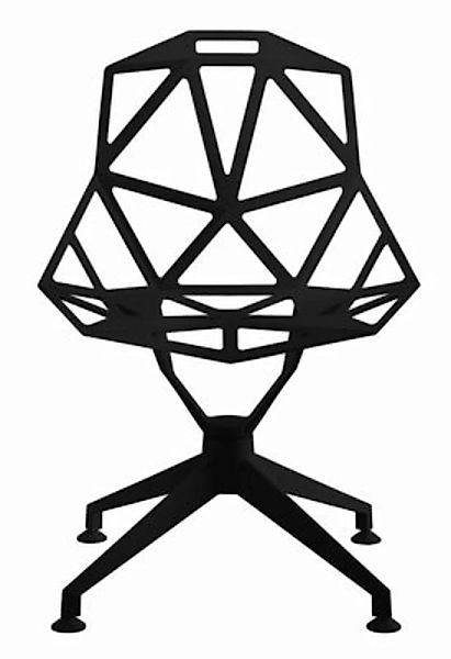 Drehsessel Chair One 4Star metall schwarz - Magis - Schwarz günstig online kaufen