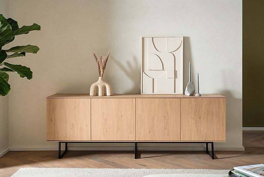 Home affaire Lowboard "Lund, moderner TV-Unterschrank, Kommode mit Kufenges günstig online kaufen