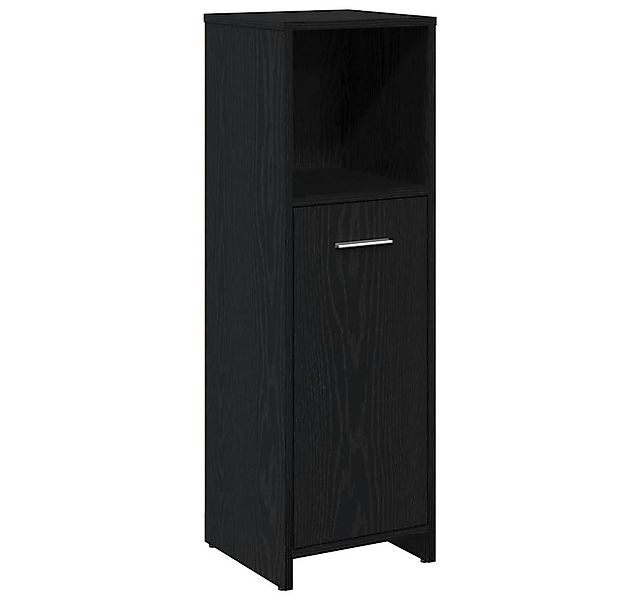 vidaXL Badezimmer-Set Badezimmerschrank aus schwarzer Eiche, 30 x 30 x 95 c günstig online kaufen