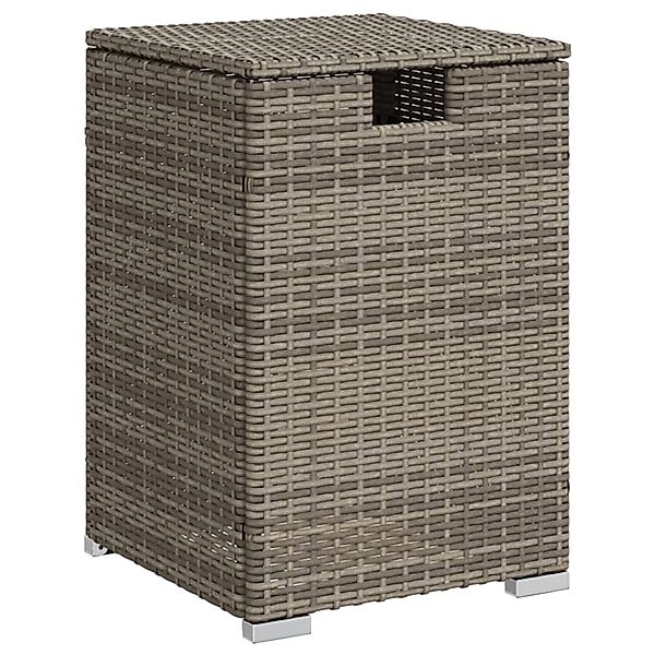 vidaXL Propan-Tank-Verstecktisch Grau 40x40x60 cm Poly Rattan 366296 günstig online kaufen