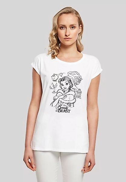 F4NT4STIC T-Shirt Disney Die Schöne und das Biest Collage Zeichnung Damen,P günstig online kaufen