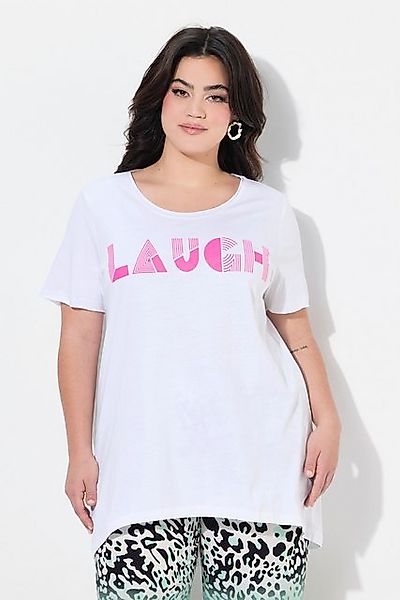 Angel of Style T-Shirt T-Shirt A-Linie leuchtender Schriftzug LAUGH günstig online kaufen
