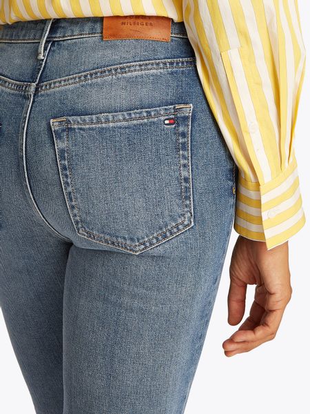 Tommy Hilfiger Slim-fit-Jeans "Slim Cigarette High Waist" mit Logo-Badge, i günstig online kaufen