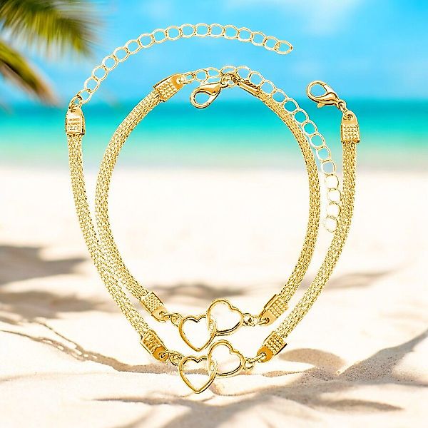 KARMA Schmuckset Fußkettchen und Armband Silber günstig online kaufen
