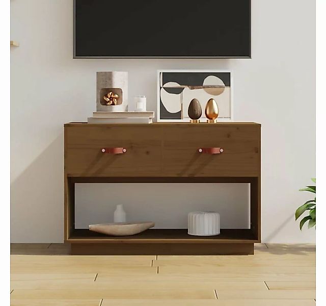 furnicato TV-Schrank Honigbraun 90x40x60 cm Massivholz Kiefer günstig online kaufen