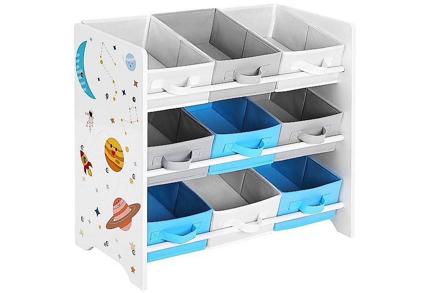 SONGMICS Aufbewahrungsbox Kinderzimmerregal, mit 9 Aufbewahrungsboxen günstig online kaufen