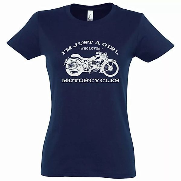 Youth Designz T-Shirt "I Am Just A Girl Who Loves Motorcycles" Damen Shirt günstig online kaufen