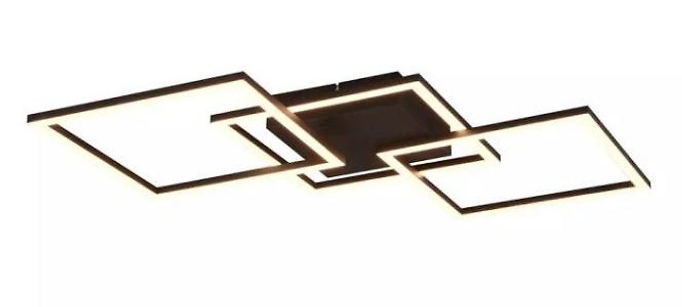 LED-Deckenleuchte 31 Watt Metall Schwarz günstig online kaufen