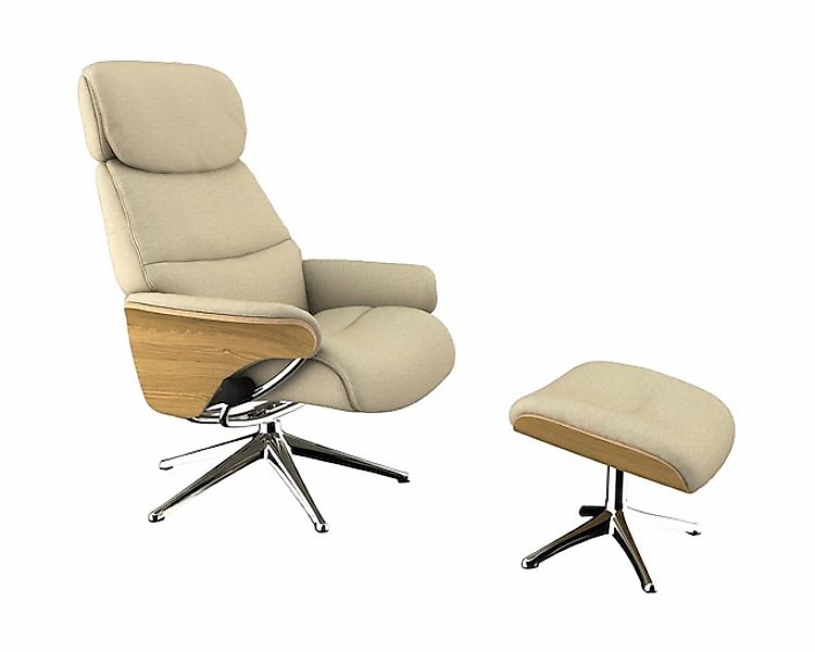 FLEXLUX Relaxsessel "Aarhus, Gepolsterter Funktionssessel, Skandinavisch de günstig online kaufen