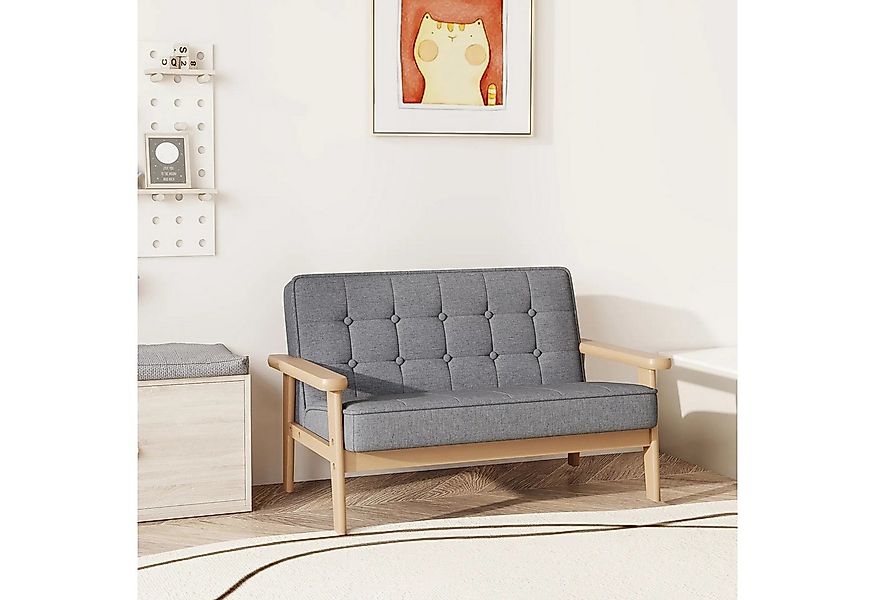 BlingBin Kindersessel Kindersofa mit Samtoptik, massiven Holzfüßen Sessel a günstig online kaufen