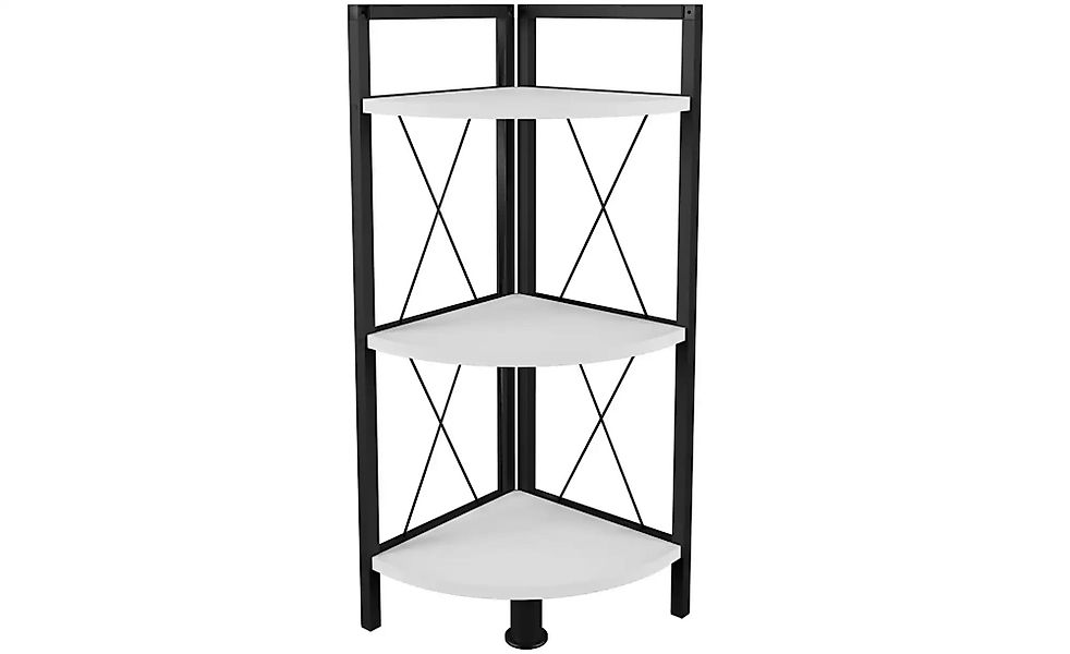 VCM Standregal Holz Metall Eckregal Bücher Regal Insasi 2fach günstig online kaufen