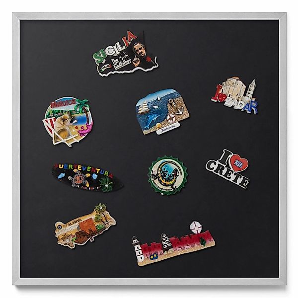 Tulup Magnettafel Reisemagnete Magnetboard Farbe Schwarz 50x50 cm Magnetpin günstig online kaufen